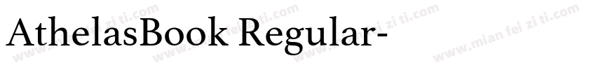 AthelasBook Regular字体转换